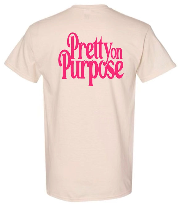 PRETTY ON PURPOSE®️- CREAM / PINK