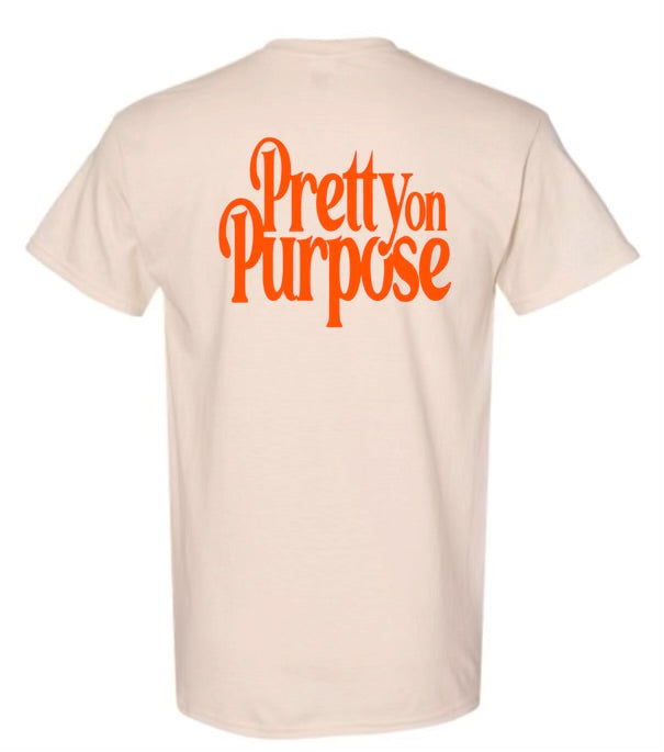 PRETTY ON PURPOSE®️- CREAM / ORANGE