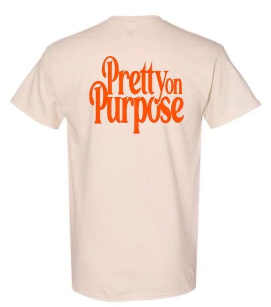 PRETTY ON PURPOSE®️- CREAM / ORANGE